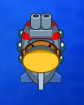 Monkey Sub with both Twin Guns and Barbed Darts