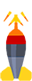 Airburst projectile with Heat-tipped Darts crosspath