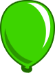 Green Bloon sprite in the mobile version