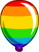 Rainbow Bloon sprite in the mobile version