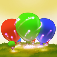 Bloon Embiggen card art