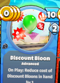 Discount Bloon reaching a cost of 0, from another copy of Discount Bloon being played beforehand