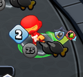 Closing eyes while attacking