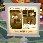 One of many screens of the "Briefing Area" decoration from Clans