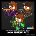 Monster Hunter Jericho, Wastelander Jericho, and Star Captain Jericho