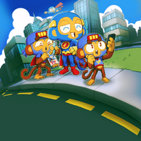 Extra-Super Monkey card art