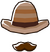 Hat and 'Stache