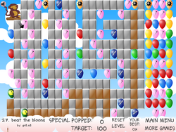 Screenshot of beat the bloons