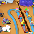 Toxic Bloon deleting an attacking Monkey
