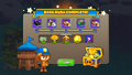 Menu that appears after clearing all islands