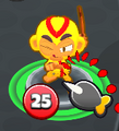Boomerang Monkey targeting a bloon