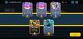 Collecting loot from a Quincy Card Pack
