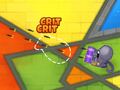 Robo Monkey critting on a MOAB, with both arms together