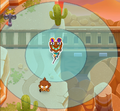 Dart Monkey in rifle range losing a 0-3-1 Deadeye's Wanderer stack for rifle