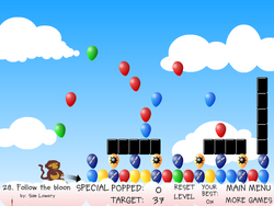 Screenshot of Follow the bloon