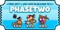Image of the PHASETWO code included in a marketing email