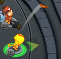 Boomerang Monkey attacking