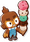 Image ofMonkey with Icecream