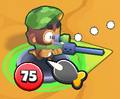 Sniper Monkey targeting a bloon