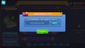Menu for entering a referral code