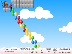 Screenshot of Down the Line