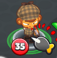 Monkey Investigator targeting a bloon