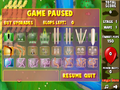 Pause screen