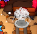 Destroyed Immobile Large Bloon, revealing the circular plate underneath