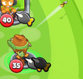 Crossbow Monkey attacking