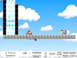 Screenshot of snow hill