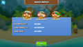 The "Quick Match" screen