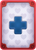 White card with a cross