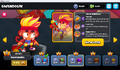 Hero menu screen