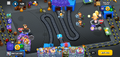 Effect from friendly Quincy on enemy Bloon