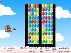 Screenshot of two hole