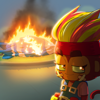 It's All On Fire Now card art