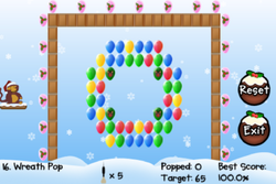 Screenshot of Wreath Pop