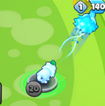 Wolf attacking a bloon
