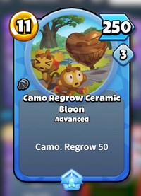 Camo Regrow Ceramic Bloon card art