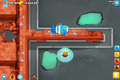 Other towers like Psi can ignore line of sight blockers and attack Bloons anywhere in the map (notice the lack of red zones). In this and the Sniper case, the small circle around the tower is used as the map areas that can be shared with other towers, and not their global range.