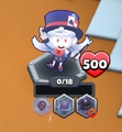 Amelia after landing onto the map