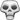 Gray skull icon