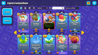 Collection menu — Cards