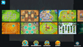 Map selection menu, Normal difficulty is cleared in Monkey Meadow, Elite on Tinkerton and both in Spa Pits.