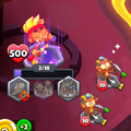 Gwen's first "gains" animation