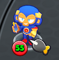 Extra-Super Monkey with 55 ATK (7 Gold initially spent)