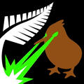 Laser Kiwi Flag