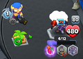 No damage from a Bloon with less Health than Hero Armor (2x Ghostly Armor)