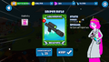 The preview of an Uncommon weapon drop
