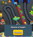 Target selection UI for Slowing Bloon's effect